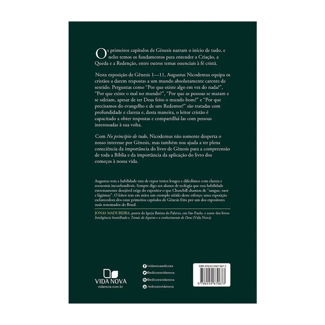 No Princípio de Tudo | Augustus Nicodemus
