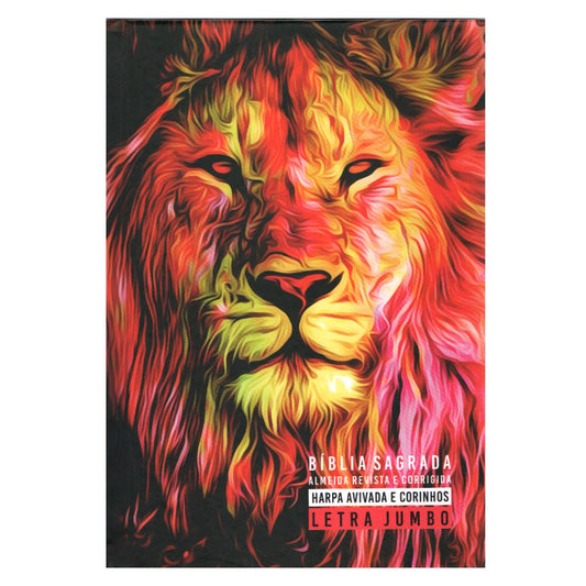 Bíblia Sagrada Letra Jumbo | ARC | Capa Dura Leão fogo
