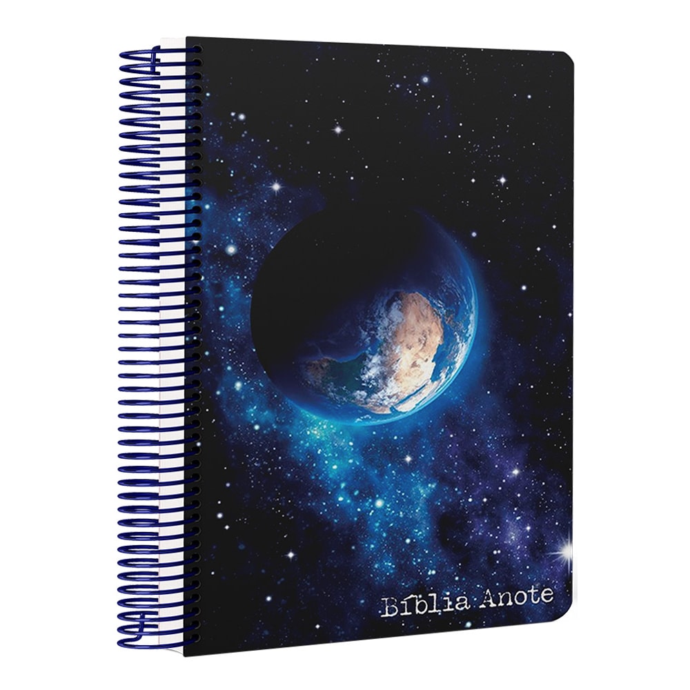 Bíblia Anote Espiral Terra | NVI | Letra Normal | Com Espaço Para Anotações