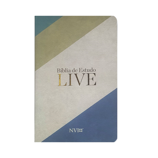 Bíblia de Estudo LIVE | NVI | Letra Média | Capa Luxo Live Flow