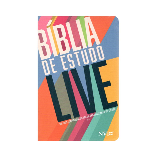 Bíblia de Estudo LIVE | NVI | Letra Média | Capa Luxo Live Tone
