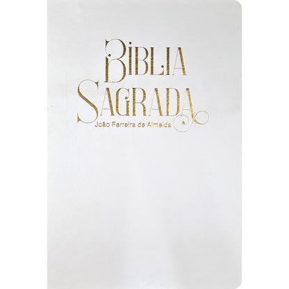 Bíblia Sagrada para Presente com Caixa | ARC | Capa Luxo Branca