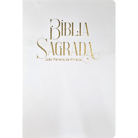 Bíblia Sagrada para Presente com Caixa | ARC | Capa Luxo Branca