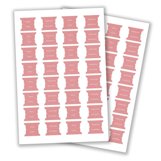 Abas Adesivas para Bíblias | Marcador Índice Rose