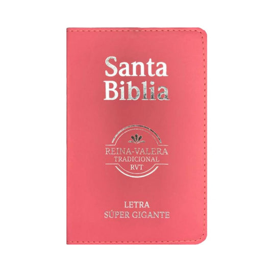 Bíblia Sagrada em Espanhol | RVT | Letra Super Gigante | Luxo Rosa