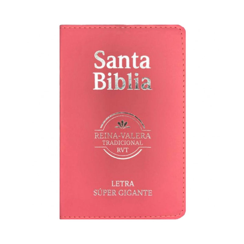 Bíblia Sagrada em Espanhol | RVT | Letra Super Gigante | Luxo Rosa
