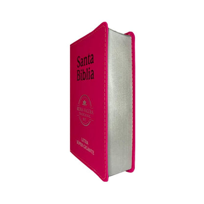 Bíblia Sagrada em Espanhol | RVT | Letra Super Gigante | Luxo Pink