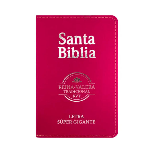 Bíblia Sagrada em Espanhol | RVT | Letra Super Gigante | Luxo Pink