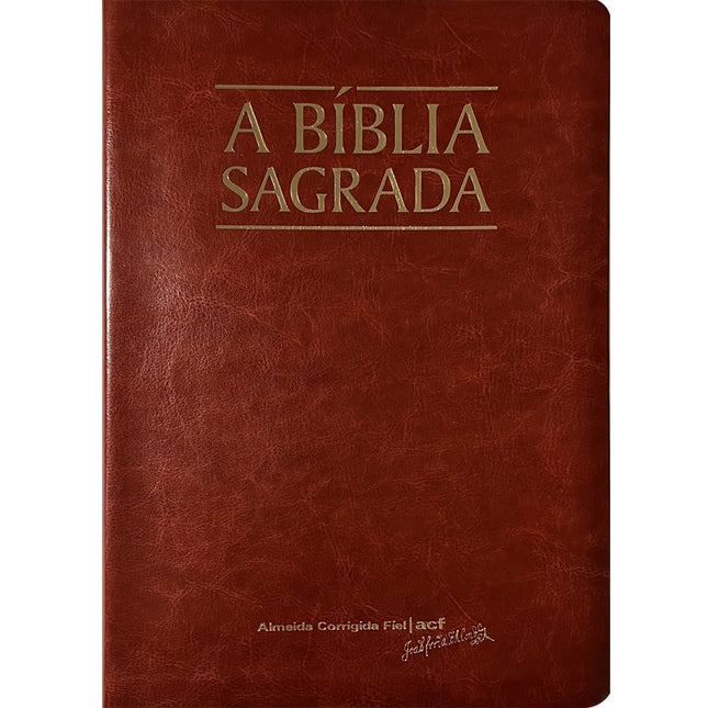 A Bíblia Sagrada | ACF | Mega Legível | Capa Luxo Mogno