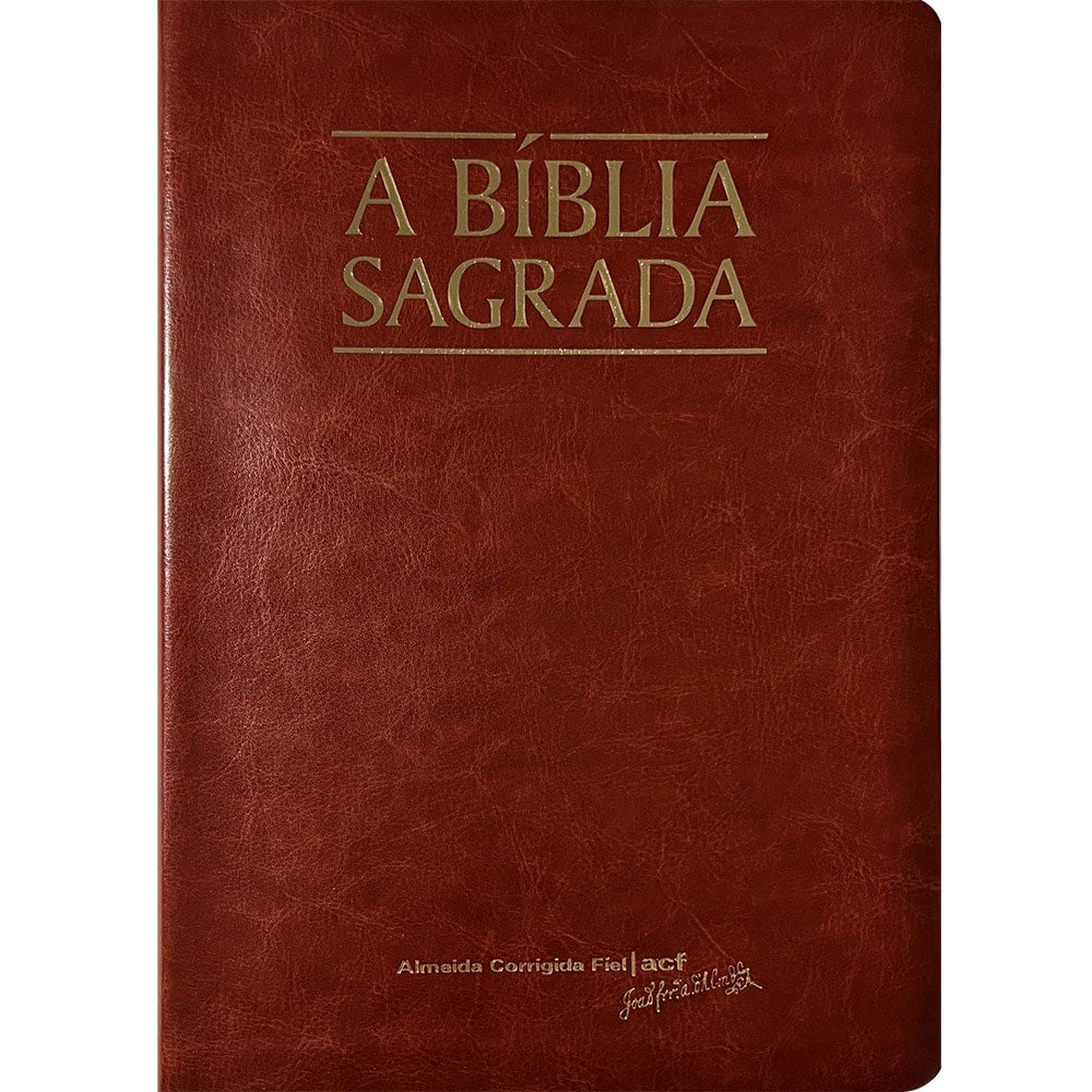 A Bíblia Sagrada | ACF | Mega Legível | Capa Luxo Mogno