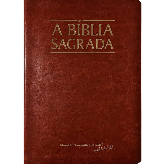 A Bíblia Sagrada | ACF | Mega Legível | Capa Luxo Mogno