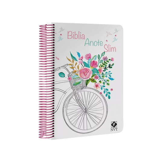 Bíblia Anote Slim Bike | NVT | Capa Dura Espiral