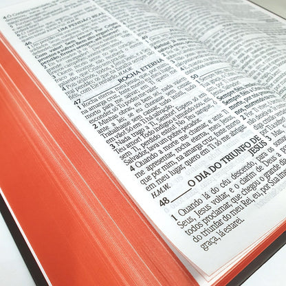 Bíblia Sagrada com Harpa Avivada e Corinhos | ARC | Capa Dura Coroa Neon