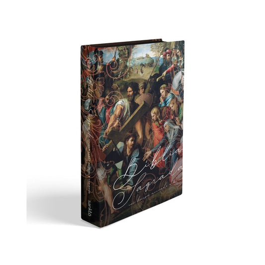 Bíblia Sagrada com Harpa Avivada e Corinhos | ARC | Capa Dura Paixão De Cristo