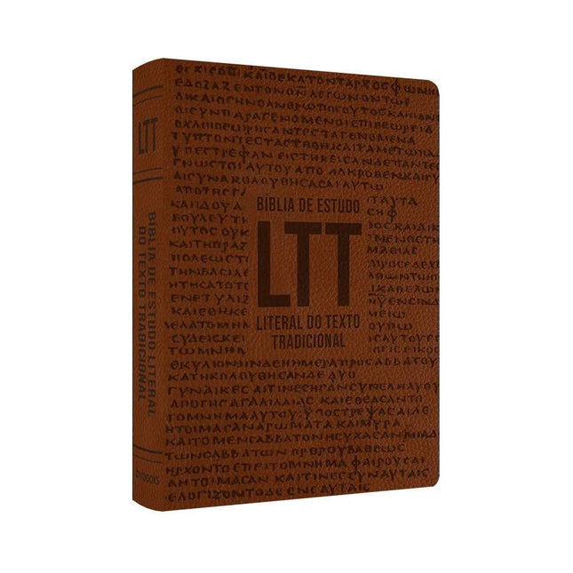 Bíblia de Estudo Literal do Texto Tradicional | LTT | Capa Luxo Marrom