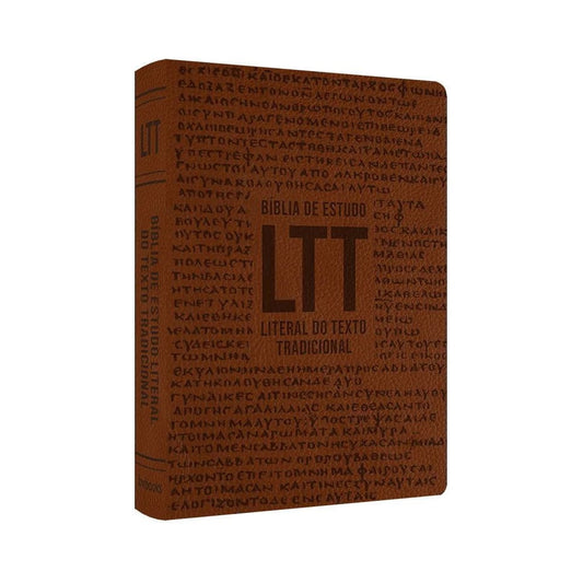 Bíblia de Estudo Literal do Texto Tradicional | LTT | Capa Luxo Marrom