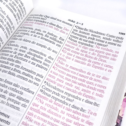 Bíblia da Mulher Vitoriosa | Letra Gigante | ARC | Capa Luxo Rosa