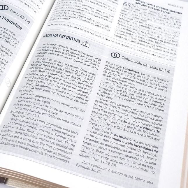 Bíblia de Estudo | Batalha Espiritual e Vitória Financeira | ARC| Capa Luxo Preta