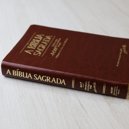 Bíblia Sagrada RCM | ACF | Letra Gigante | Capa Luxo Mogno