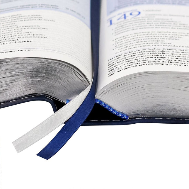 Bíblia da Escola Bíblica | NAA | Letra Normal | Capa Luxo Azul