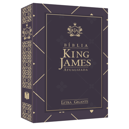 Bíblia King James Atualizada | KJA | Letra Gigante | Capa Dura Roxa
