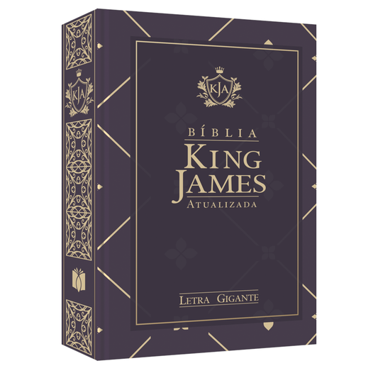 Bíblia King James Atualizada | KJA | Letra Gigante | Capa Dura Roxa