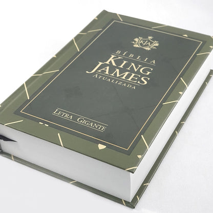 Bíblia King James Atualizada | KJA | Letra Gigante | Capa Dura Verde