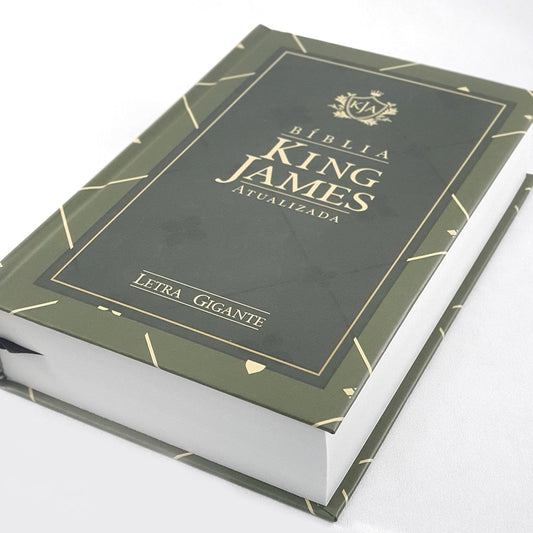 Bíblia King James Atualizada | KJA | Letra Gigante | Capa Dura Verde