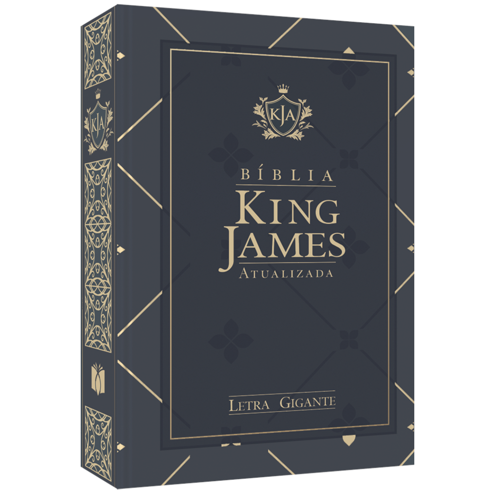 Bíblia King James Atualizada | KJA | Letra Gigante | Capa Dura Azul