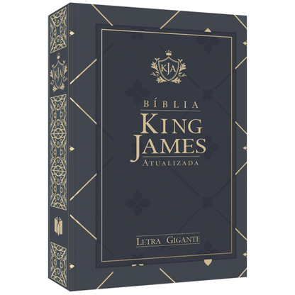 Bíblia King James Atualizada | KJA | Letra Gigante | Capa Dura Azul