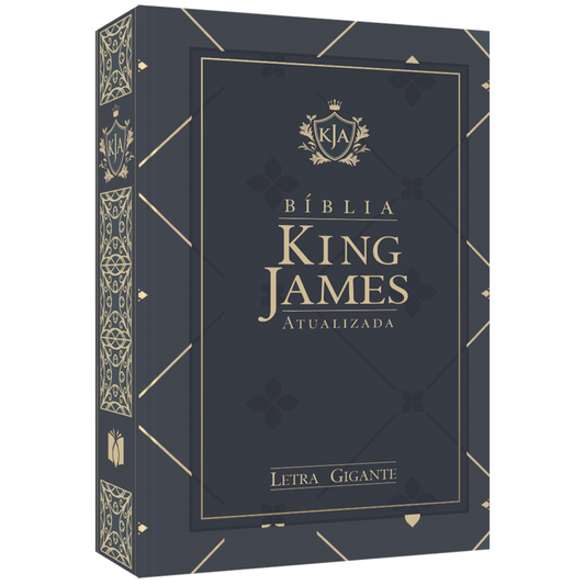 Bíblia King James Atualizada | KJA | Letra Gigante | Capa Dura Azul