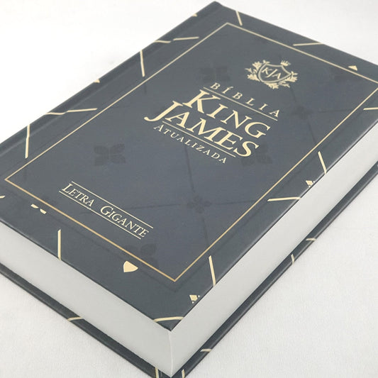 Bíblia King James Atualizada | KJA | Letra Gigante | Capa Dura Azul