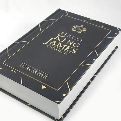Bíblia King James Atualizada | KJA | Letra Gigante | Capa Dura Preta