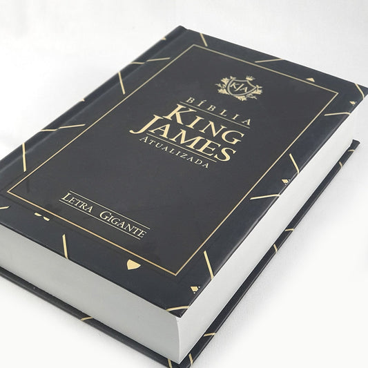 Bíblia King James Atualizada | KJA | Letra Gigante | Capa Dura Preta