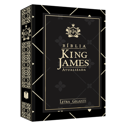 Bíblia King James Atualizada | KJA | Letra Gigante | Capa Dura Preta