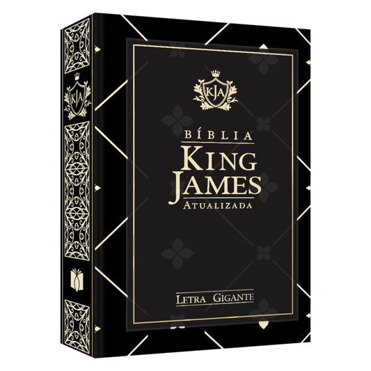 Bíblia King James Atualizada | KJA | Letra Gigante | Capa Dura Preta