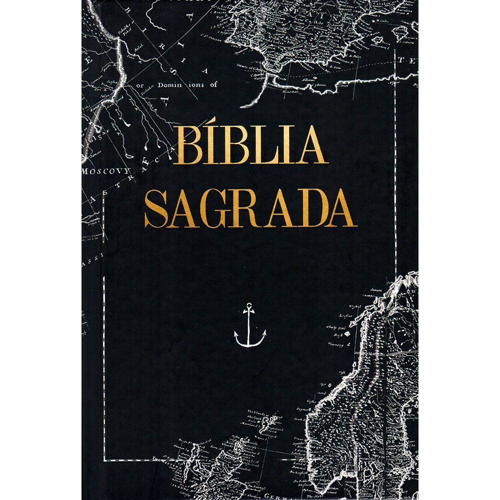 Bíblia Mapa Mundi | NAA | Capa Dura Preta