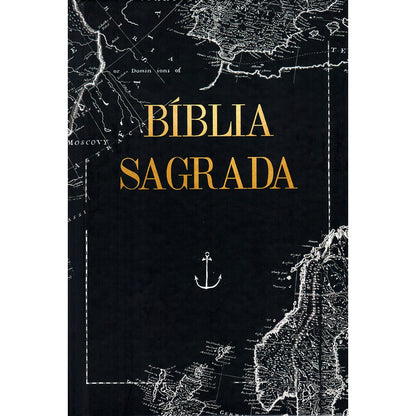 Bíblia Mapa Mundi | NAA | Capa Dura Preta