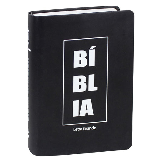 Bíblia Sagrada Fé, Esperança e Amor | NTLH | Letra Grande | Capa Semi-luxo Preta