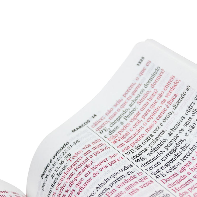 Bíblia Sagrada Rosa | ARC | Letra Gigante | Capa Luxo Zíper