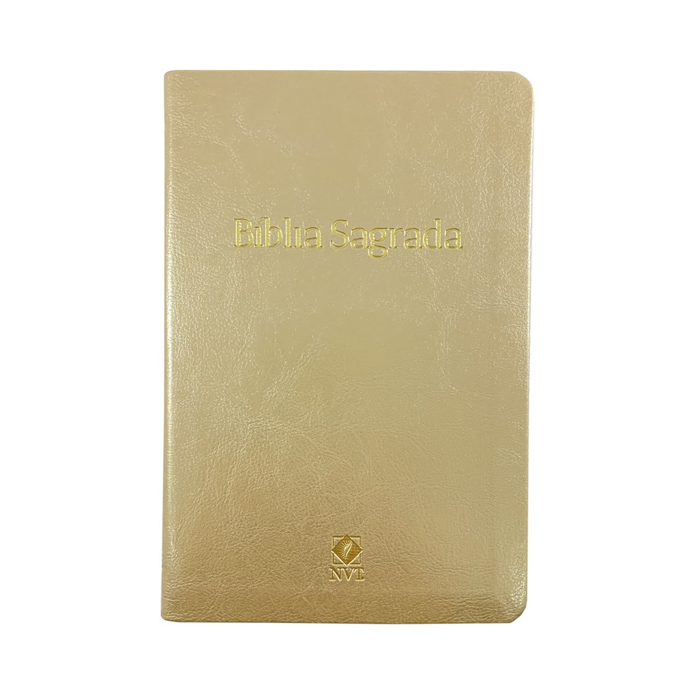 Bíblia Sagrada Slim | NVT | Letra Normal | Capa Champanhe