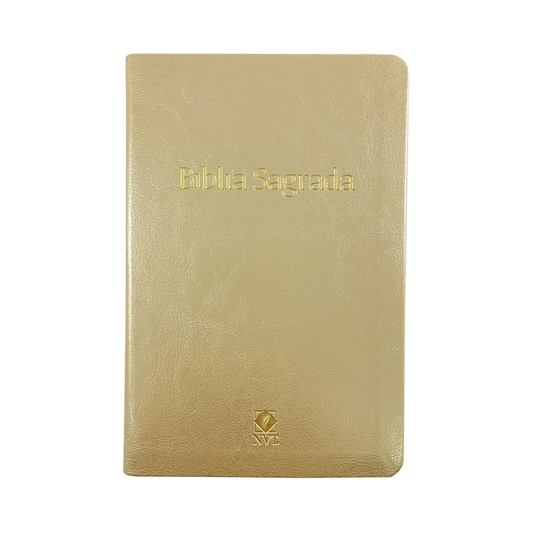 Bíblia Sagrada Slim | NVT | Letra Normal | Capa Champanhe
