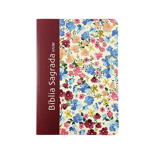 Bíblia Slim Compacta | NVI | Capa Floral