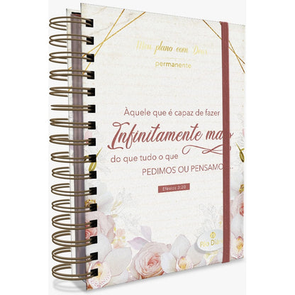 Planner Meu plano com Deus | Infinitamente mais | Capa Dura Espiral