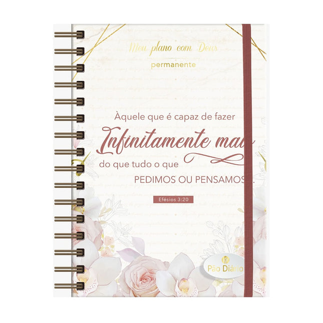 Planner Meu plano com Deus | Infinitamente mais | Capa Dura Espiral