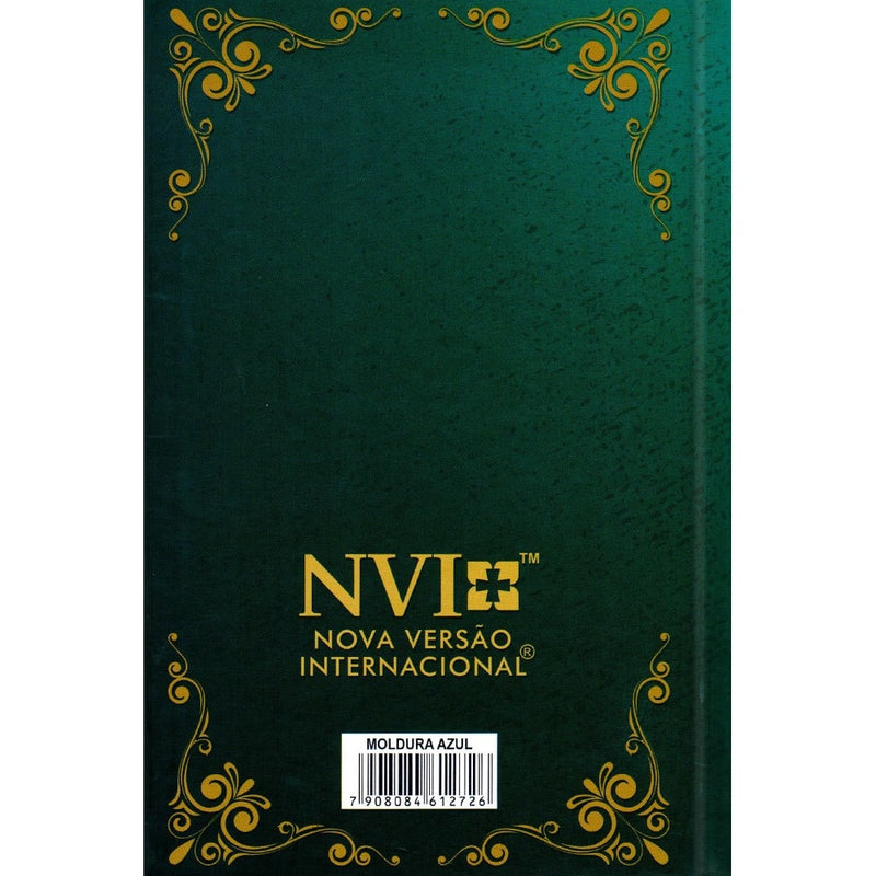 Bíblia Sagrada Moldura Azul | NVI | Letra Gigante | Capa Dura