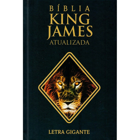 Bíblia King James Atualizada Flame Lion | KJA | Letra Gigante | Capa Dura