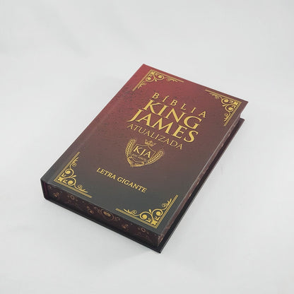Bíblia King James Atualizada Moldura Vermelha | KJA | Letra Gigante | Capa Dura