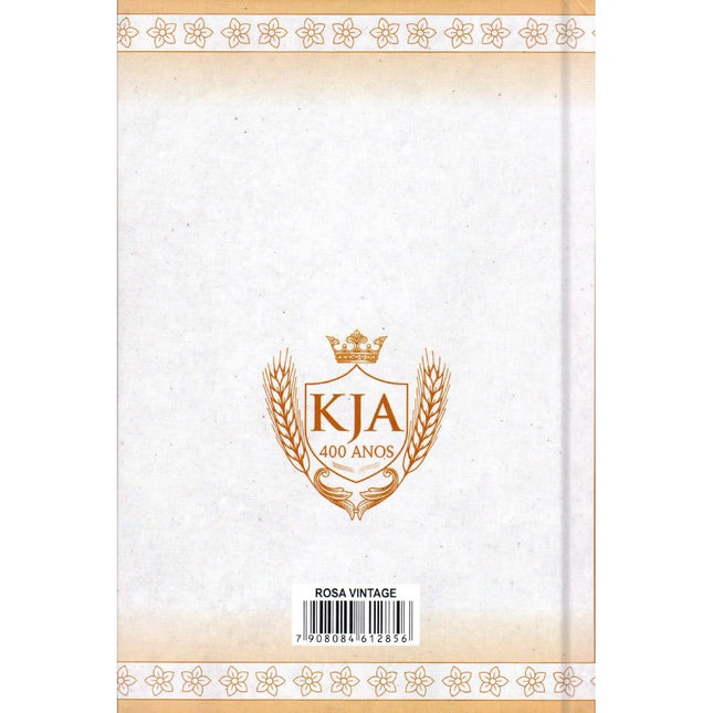 Bíblia King James Atualizada Rosa Vintage | KJA | Letra Gigante | Capa Dura