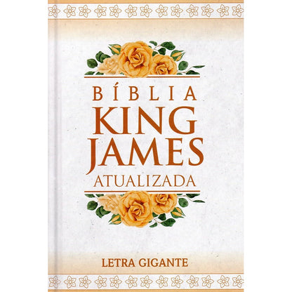 Bíblia King James Atualizada Rosa Vintage | KJA | Letra Gigante | Capa Dura